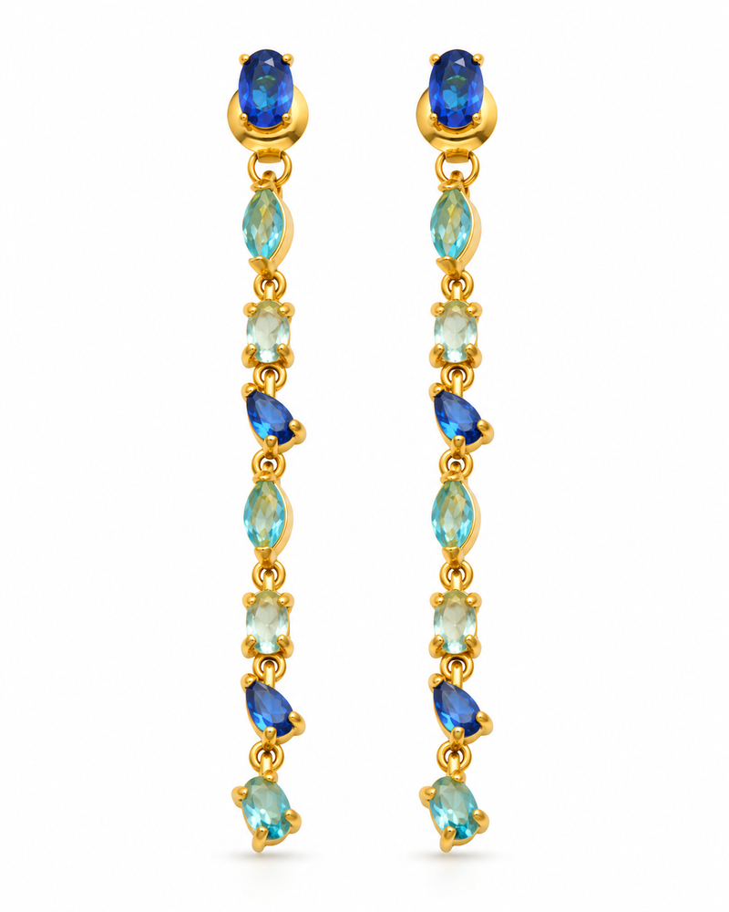 Aurora Gem Cascade Earrings alternate view 3