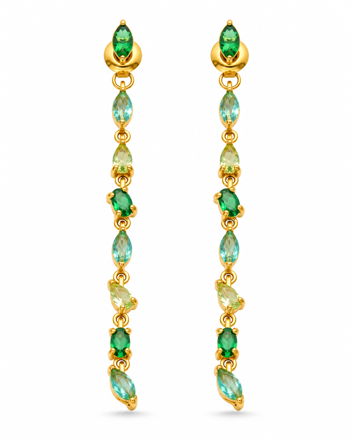 Aurora Gem Cascade Earrings