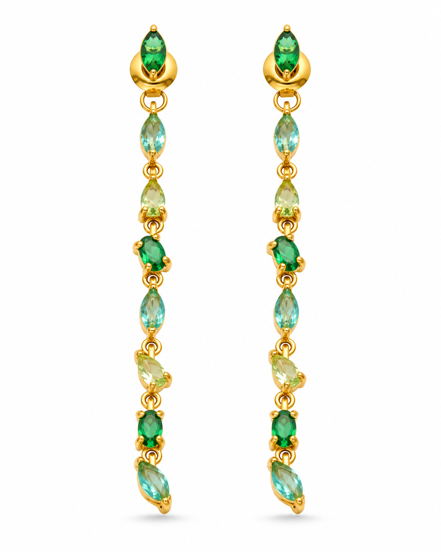 Aurora Gem Cascade Earrings