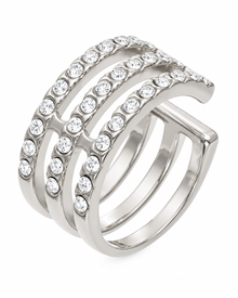 Crescent Triple-Row Ear Cuff