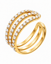 Crescent Triple-Row Ear Cuff