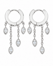 Marquise Cascade Hoops