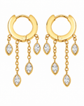 Marquise Cascade Hoops