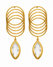 Orbit Glass Drop Earrings