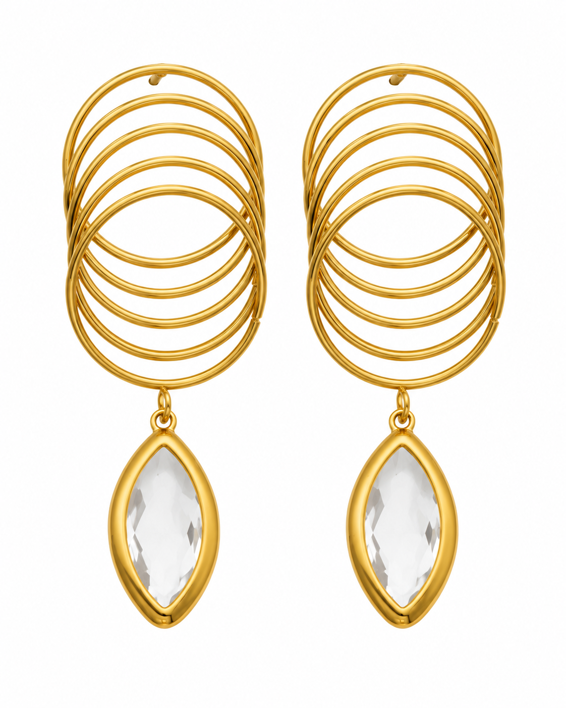 Orbit Glass Drop Earrings