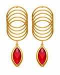 Orbit Glass Drop Earrings