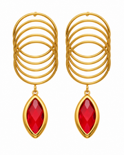 Orbit Glass Drop Earrings