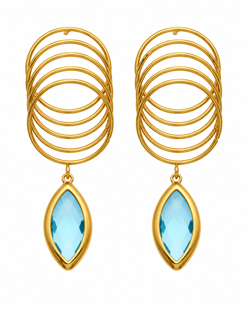 Orbit Glass Drop Earrings alternate view 3