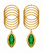 Orbit Glass Drop Earrings