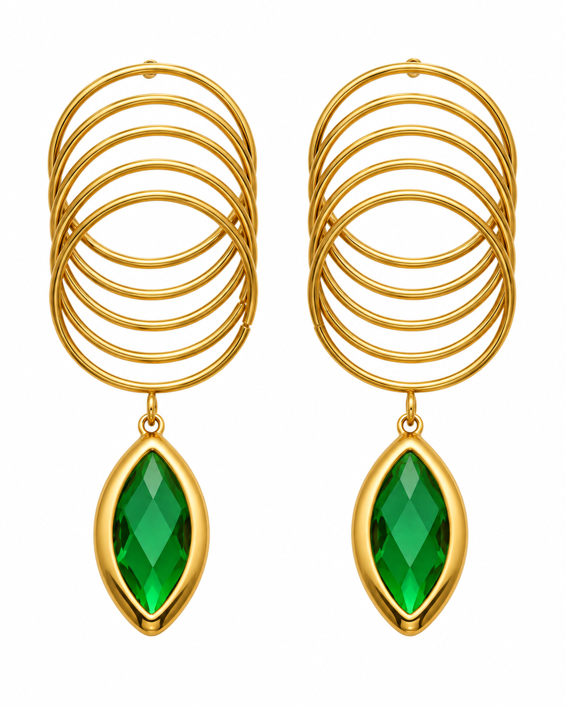 Orbit Glass Drop Earrings