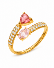 Duet Teardrop Ring
