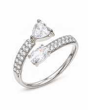 Duet Teardrop Ring