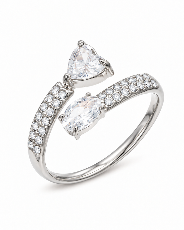 Duet Teardrop Ring