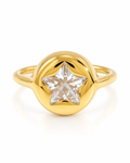 Crystal Star Signet Ring