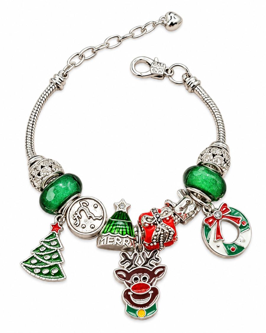 Noelle Christmas Charm Bracelet