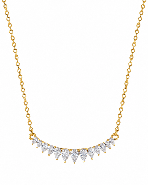 Aurelia Teardrop Crystal Necklace