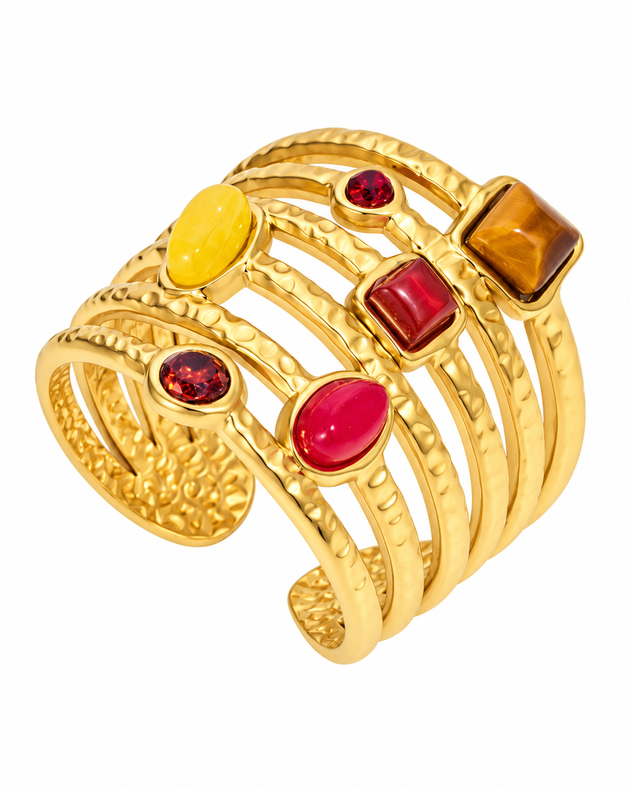 Celeste Stone Multi-Band Open Ring