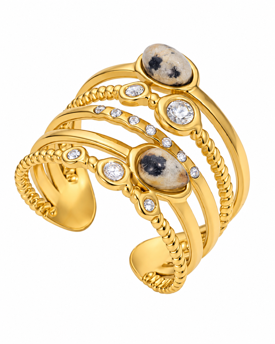 Celeste Stone Multi-Band Open Ring