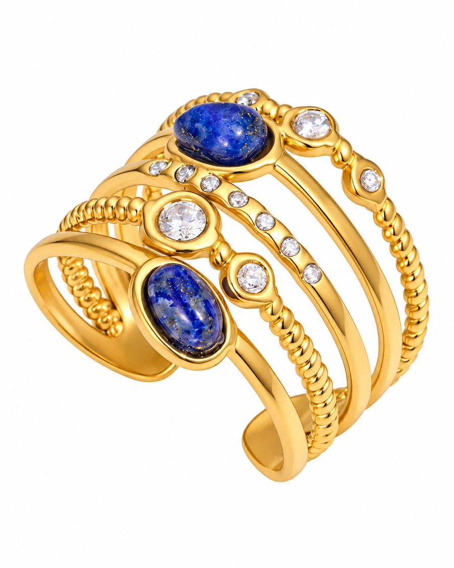 Celeste Stone Multi-Band Open Ring