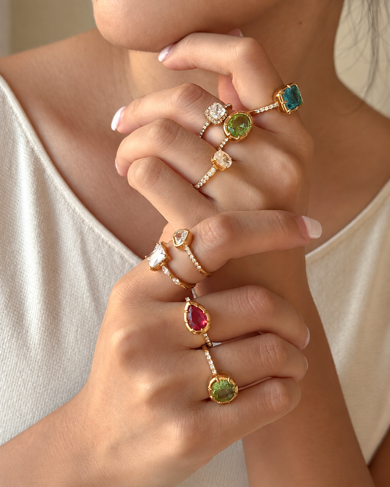 Aurelia Gemstone Ring Collection