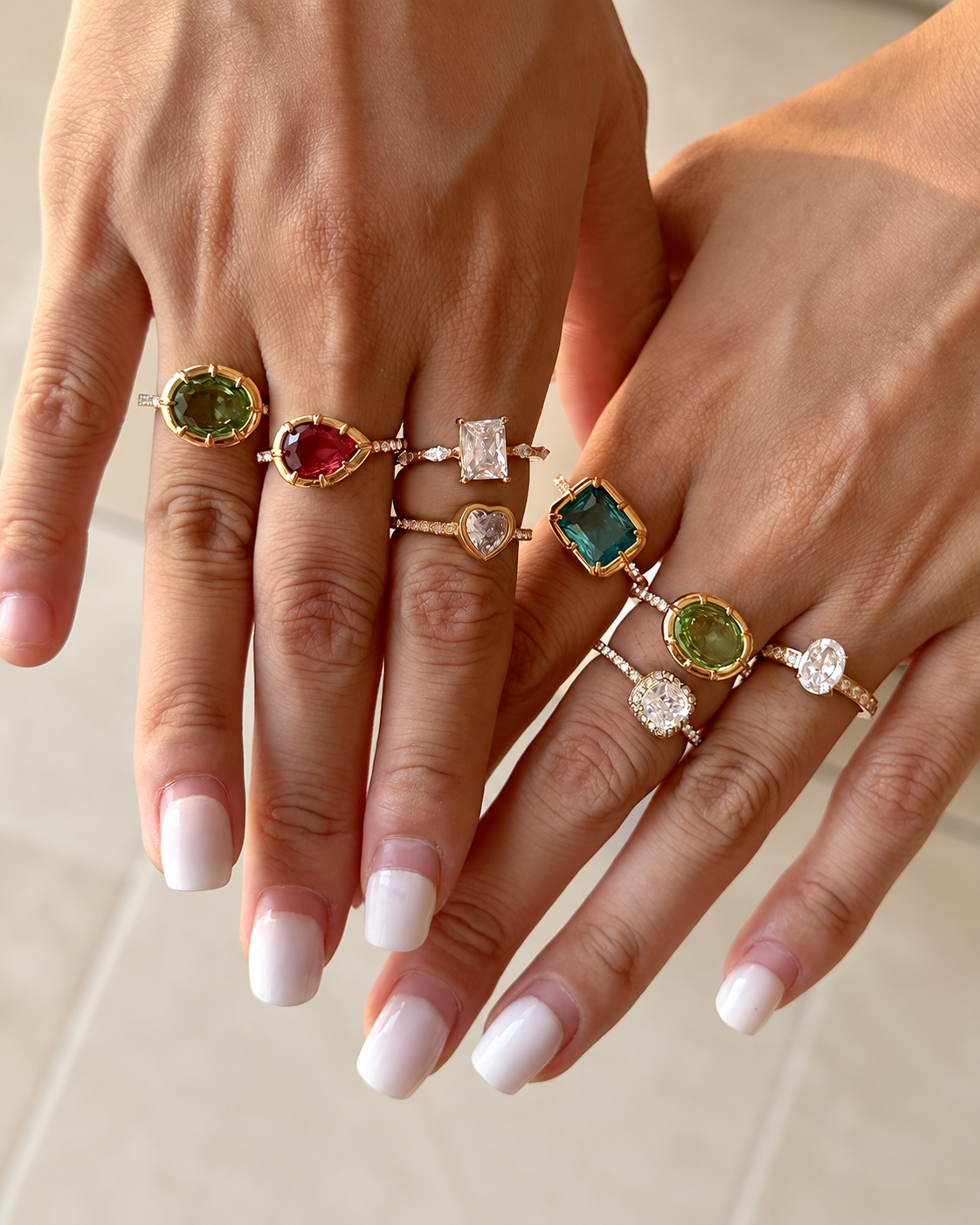Aurelia Gemstone Ring Collection