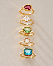 Aurelia Gemstone Ring Collection
