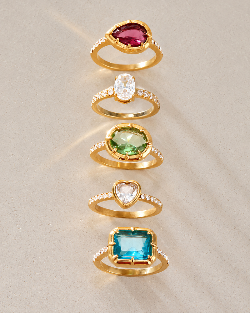 Aurelia Gemstone Ring Collection alternate view 1