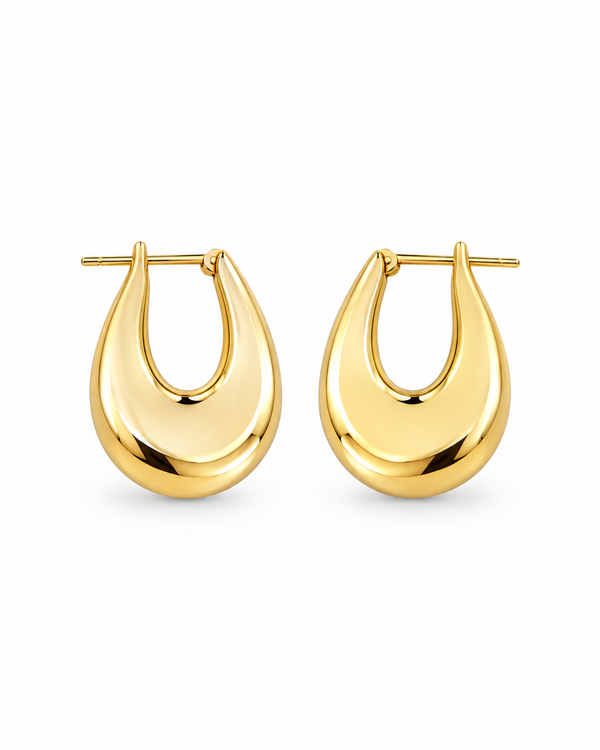 Elara Sculpted Teardrop Earrings