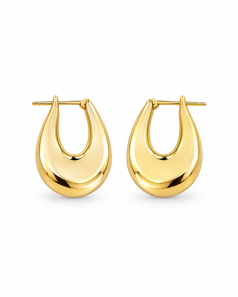 Elara Sculpted Teardrop Earrings alternate view 1