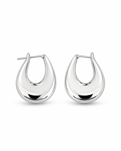 Elara Sculpted Teardrop Earrings