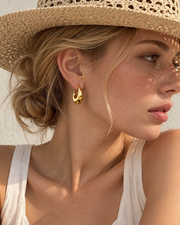 Elara Sculpted Teardrop Earrings