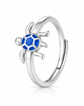 Marea Blue Turtle Open Ring