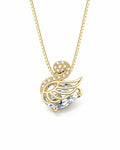Celestine Swan 925 Silber Halskette