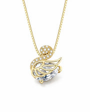 Celestine Swan 925 Silber Halskette