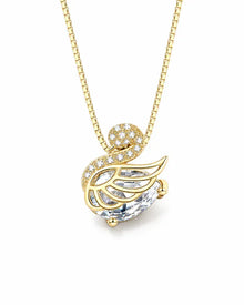 Celestine Swan 925 Silber Halskette