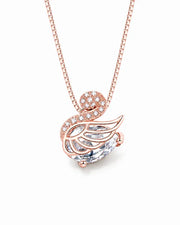Celestine Swan 925 Silber Halskette