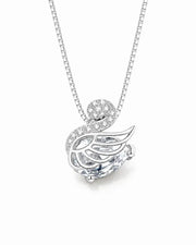Celestine Swan 925 Silber Halskette