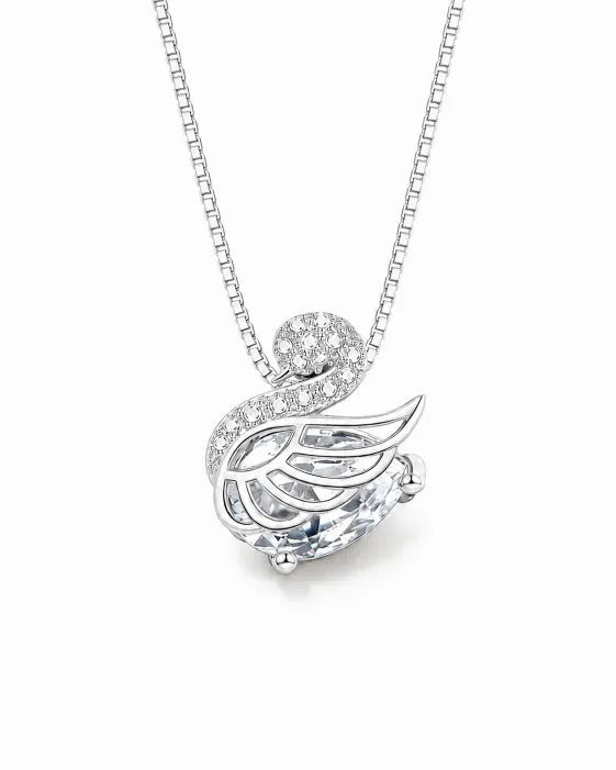 Celestine Swan 925 Silber Halskette
