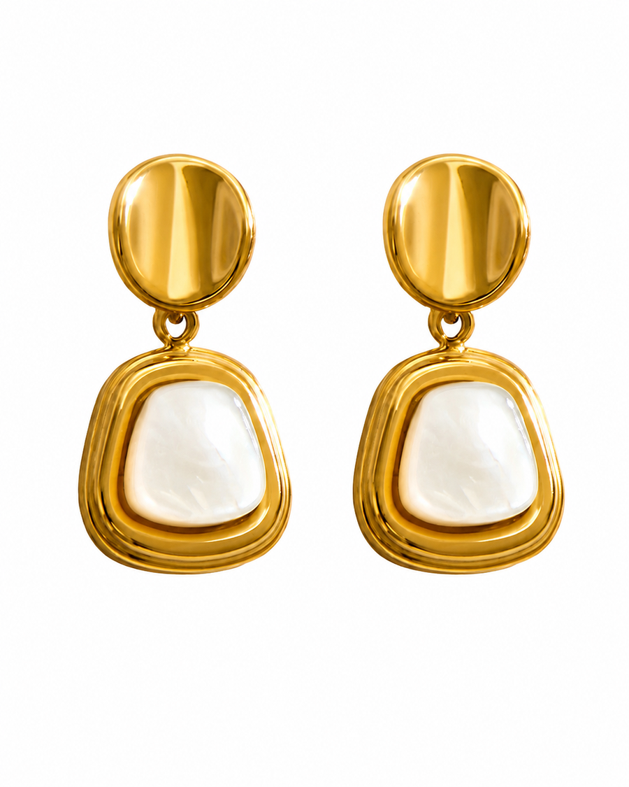 Elara Mother-of-Pearl Drop Earrings