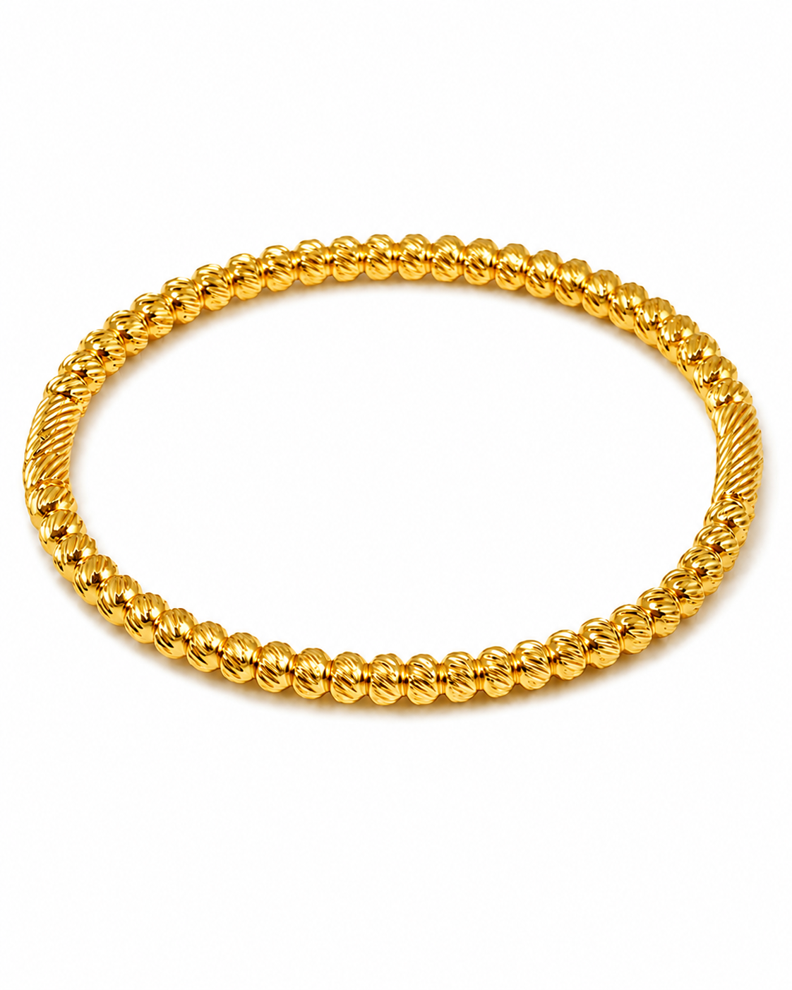 Style 02 / Gold Twist Bead Bracelet Series