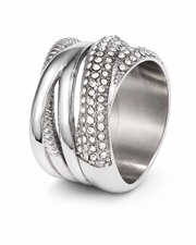Aurelia Crystal Wave Ring