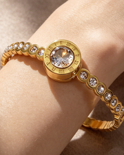 Roman Crystal Bangle alternate view