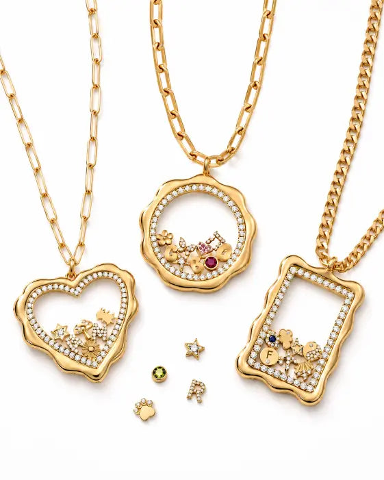 Lumi Keepsake 3-Piece DIY Locket Necklace Set