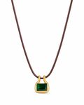 Green Prism Cord Necklace