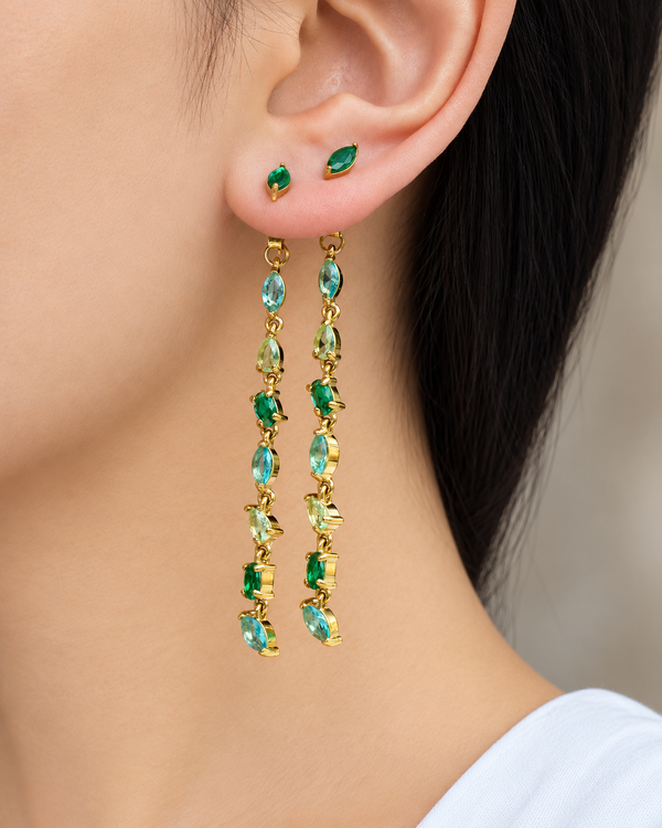 Aurora Gem Cascade Earrings