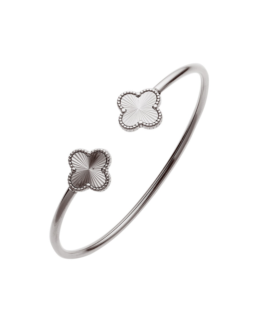 Fortuna Clover Cuff Bracelet