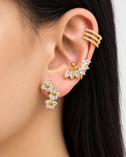 Triple Bloom Earrings