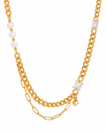 Pearl Link Layered Necklace