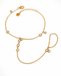 Lumi Halo Zircon Hand Chain Bracelet