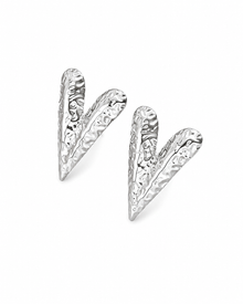 Sculpted V Stud Earrings
